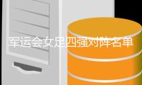 军运会女足四强对阵名单出炉 中国队最大对手是朝鲜