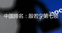 中国排名：殷若宁第七领衔 大部分选手下跌